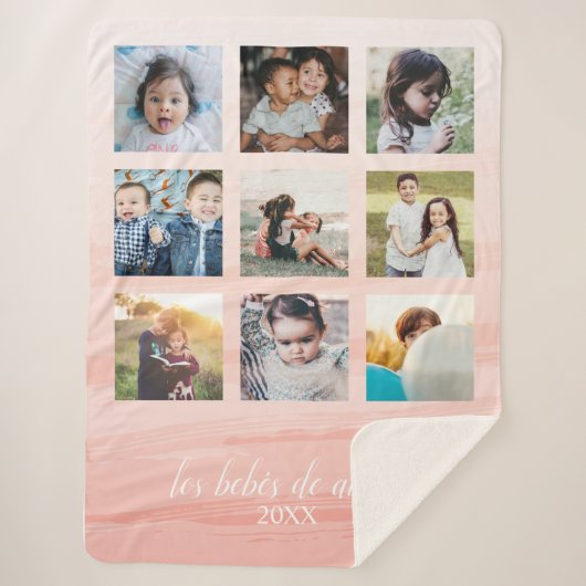 アブエラピンクオンブレシェルパブランケット シェルパブランケット (正面)