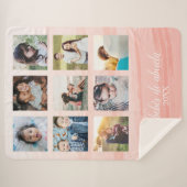 アブエラピンクオンブレシェルパブランケット シェルパブランケット (正面(横))