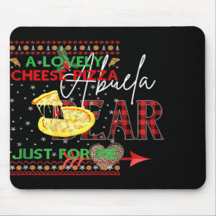 アブエラベアーバッファロープレイドクリスマスレパードクリスマスF マウスパッド