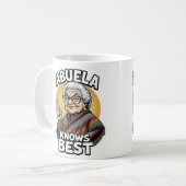 アブエラ最高のはシおもしろい・ヒスパニック・アブエラ コーヒーマグカップ (正面左)