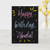 アブエラ誕生日カード カード (黄色い花)