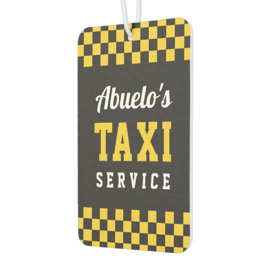 アブエロのタクシー |かわいいグランパギフト カーエアーフレッシュナー (左)