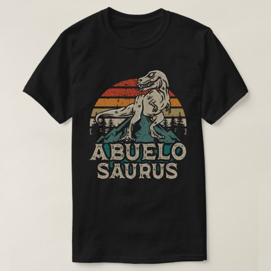 アブエロサウルス恐竜グランドパサウルス父の日 Tシャツ (デザイン正面)