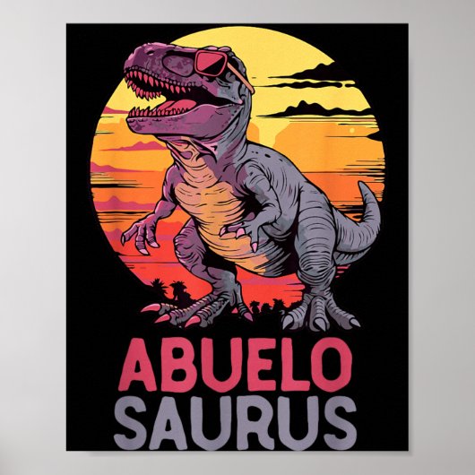 アブエロサウルス T-Rex ディノ 恐竜 アブエロサウルス ポスター (正面)