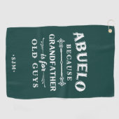 アブエロ |祖父は年老いた人のための ゴルフタオル (横)