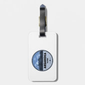 アブサロカレンジモンタナワイオミンキャンピング ラゲッジタグ (裏面縦)