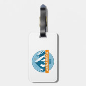 アブサロカレンジモンタナワイオミング ラゲッジタグ (裏面縦)