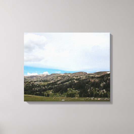 アブサロカ山脈のエッジ16x20 キャンバスプリント (正面)