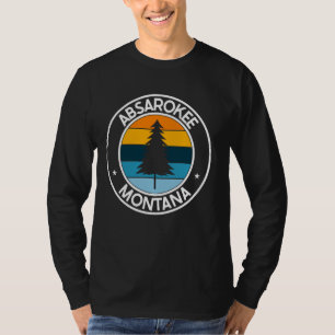 アブサロキーモンタナMT USAシティプライドレトロサンセット Tシャツ