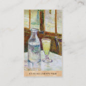 アブサンのフィンセント・ファン・ゴッホのペンキが付いている静物画 名刺 (裏面)