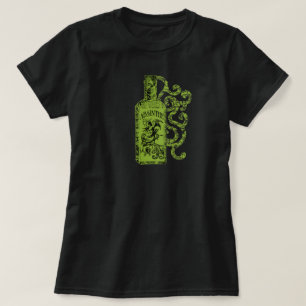 アブサンのボトルの渦巻 Tシャツ