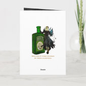 アブサンの妖精の国の挨拶状 カード (裏面)