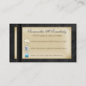 アブサンの妖精の国の社会的なプロフィールカード 名刺 (裏面)