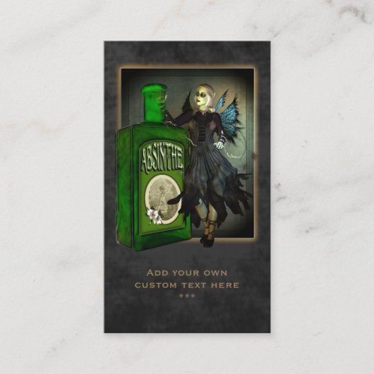 アブサンの妖精の国の社会的なプロフィールカード 名刺 (正面)