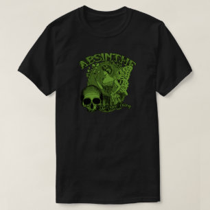 アブサンの緑の妖精の女性 Tシャツ