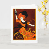 アブサンのDucros Fils Leonetto Cappielloのファインアート カード (黄色い花)