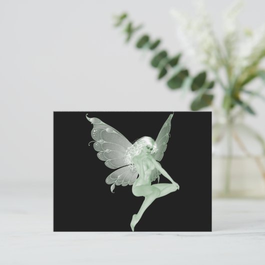 アブシンザアートシグネチャーグリーンフェアリー1A ポストカード (スタンド正面)