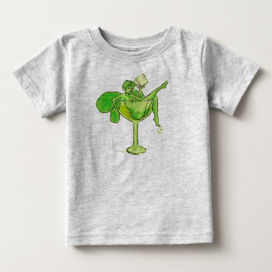 アブシンザガールinガラス(文字なし) ベビーTシャツ (正面)