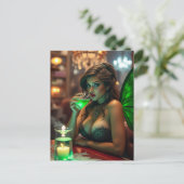 アブシンザグリーン妖精のポスター ポストカード (スタンド正面)