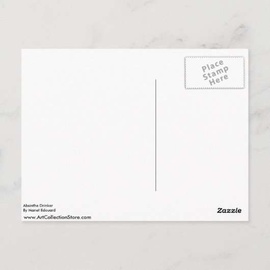 アブシンザドリンカーバイマネ・エドアール ポストカード (裏面)