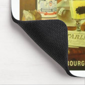 アブシンザブルジョワと猫のヴィンテージ素晴らしのポスター マウスパッド (コーナー)