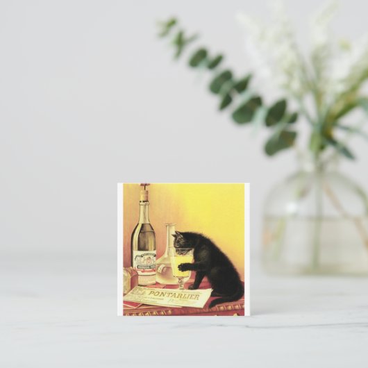 アブシンザブルジョワ スクエア名刺 (スタンド正面)