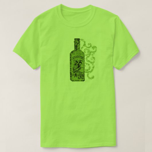 アブシンザボトル渦巻き Tシャツ (デザイン正面)