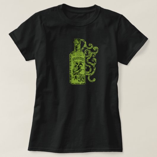 アブシンザボトル渦巻き Tシャツ (デザイン正面)