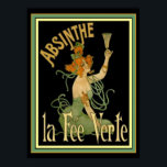 アブシンザラフェヴェルテ12 x 16プリント ポスター<br><div class="desc">懐かしいアールデコプリント広告Absinthe La Fee Verte.</div>