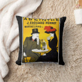 アブシンザレオネトカプピエロヴィンテージ広告 クッション (ブランケット)