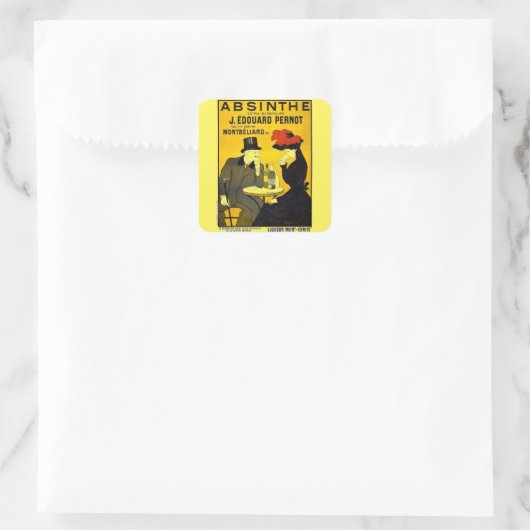 アブシンザレオネトカプピエロヴィンテージ広告 スクエアシール (バッグ)