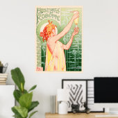 アブシンザロベットバイアルフォンスミュシャヴィンテージポスター ポスター (ホームオフィス)