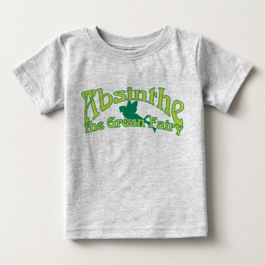 アブシンザ文字ザグリーンフェアリー ベビーTシャツ (正面)