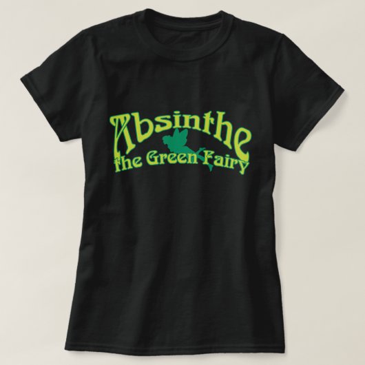 アブシンザ文字ザグリーンフェアリー Tシャツ (デザイン正面)