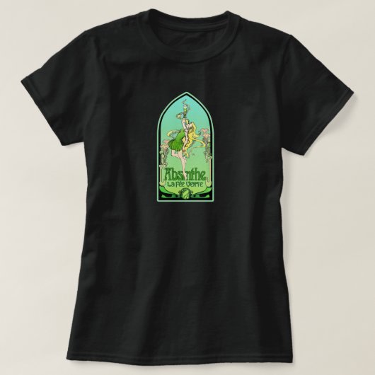 アブシンテアールヌーボー Tシャツ (デザイン正面)