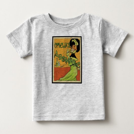 アブシンテ1890年代スタイル ベビーTシャツ (正面)