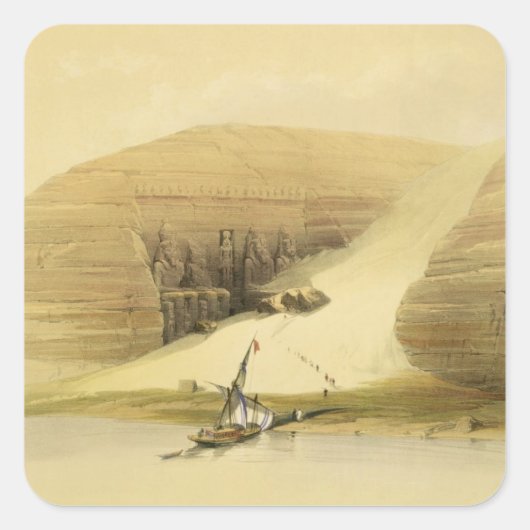 アブシンベルの発掘された寺院、"エジプトとニュー スクエアシール (正面)