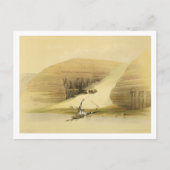 アブシンベルの発掘された寺院、"エジプトとニュー ポストカード (正面)