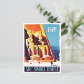 アブシンベルエジプトヴィンテージ旅行 ポストカード (スタンド正面)