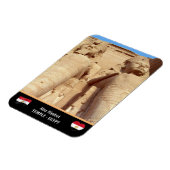 アブシンベル寺院とファラオ像/古代エジプト マグネット (左側)