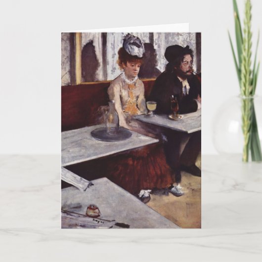 アブシーナ – Edgar Degas - c1876 カード (正面)