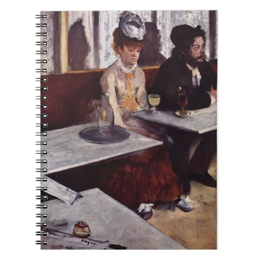 アブシーナ – Edgar Degas - c1876 ノートブック (正面)