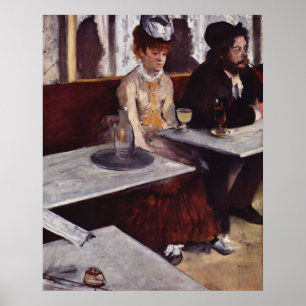 アブシーナ – Edgar Degas - c1876 ポスター