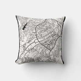 アブジャナイジェリアの地図 クッション