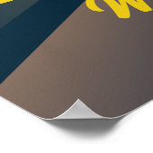 アブジャナイジェリア市門ヴィンテージ旅行ポスター ポスター (角)