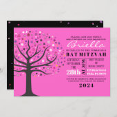 アブスタットツリーオブライフバルミツワー招待状 招待状 (正面/裏面)