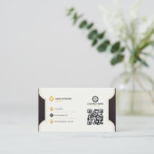 アブストラクエレガントグジュアリーバスジンカード 名刺 (スタンド正面)