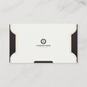 アブストラクエレガントグジュアリーバスジンカード 名刺 (裏面)