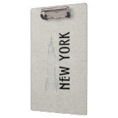 アブストラクエレガントションブラックモダングレーシティ クリップボード (左)