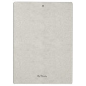 アブストラクエレガントションブラックモダングレーシティ クリップボード (裏面)